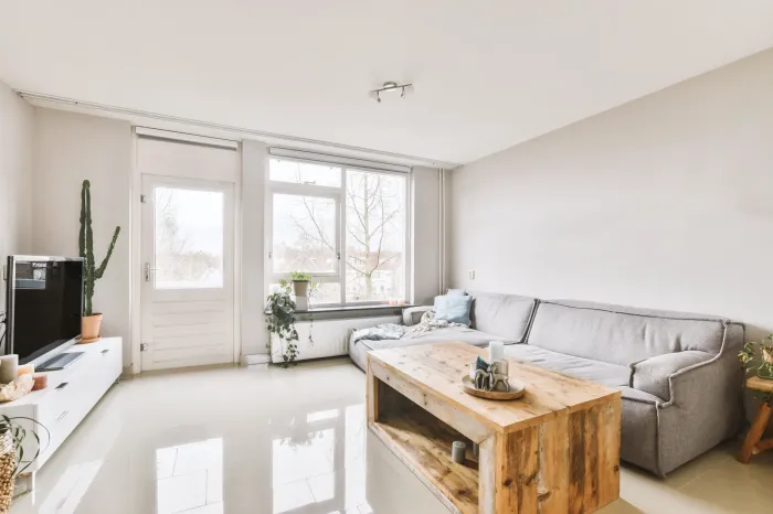Salon moderne avec peinture fraîche et lumineuse à Bouliac